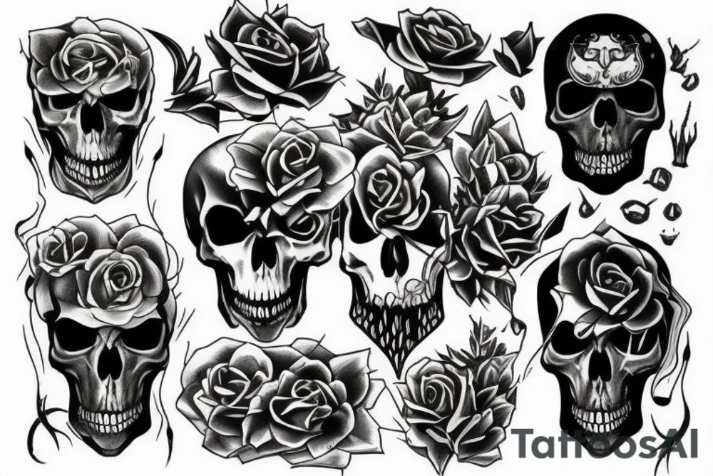 death and power tattoo idea