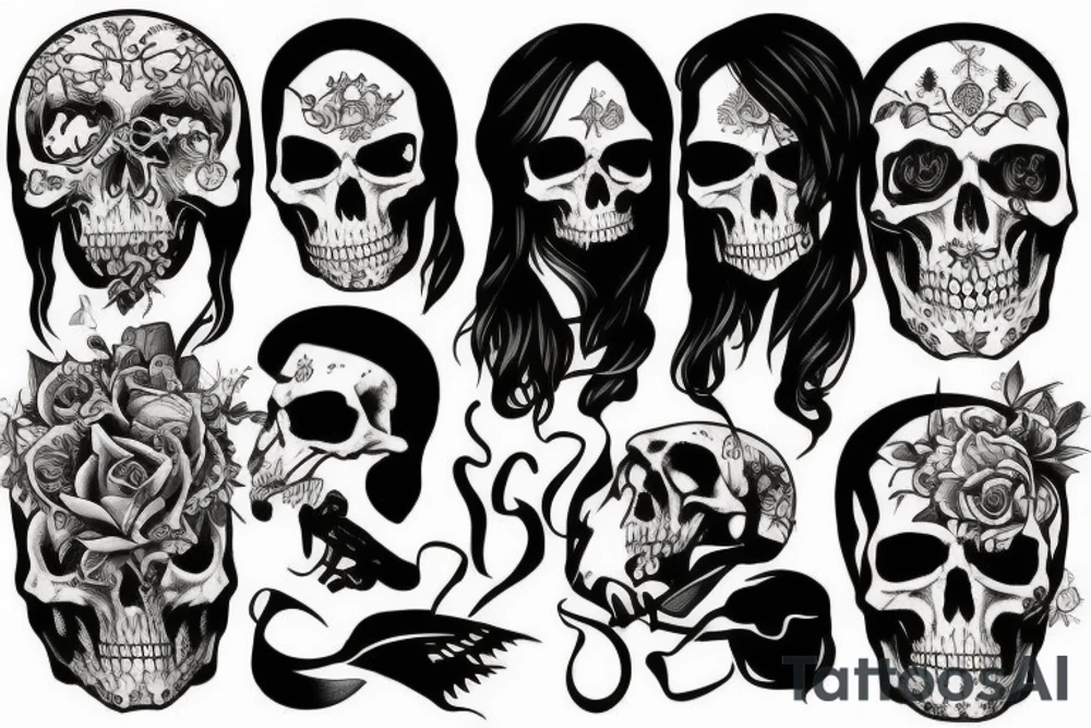 death and power tattoo idea