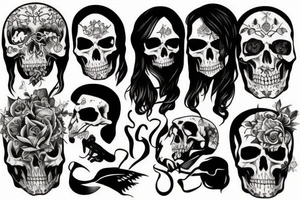 death and power tattoo idea