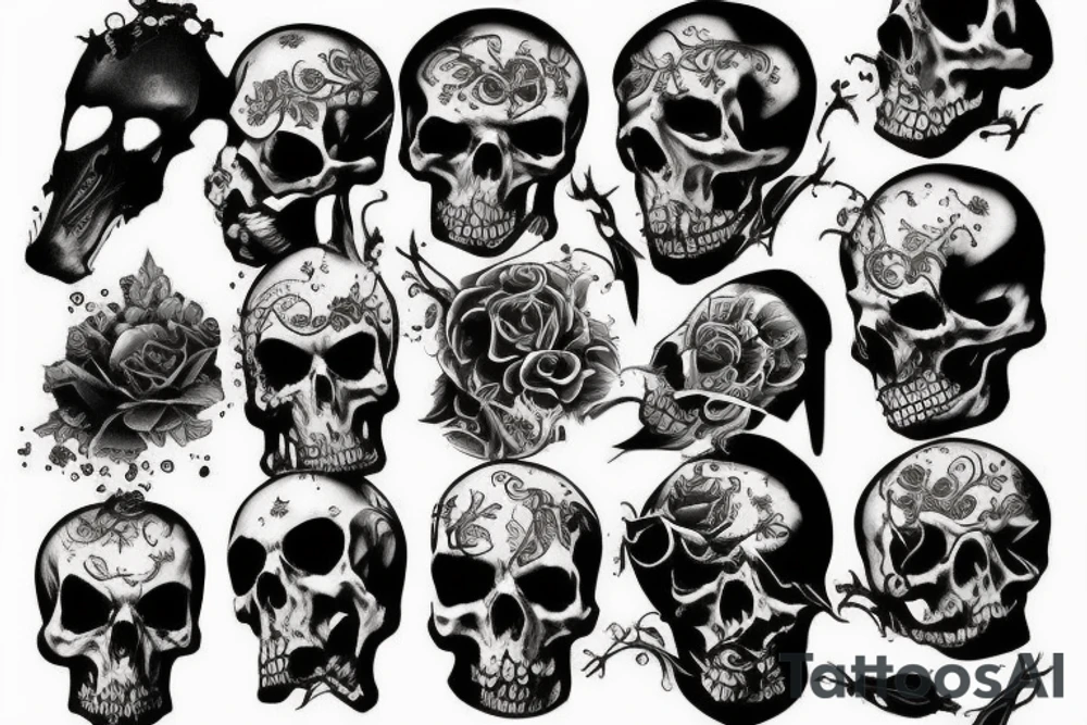 death and power tattoo idea