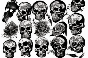 death and power tattoo idea