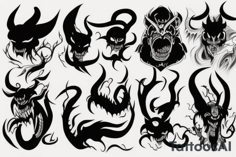 Demon tattoo idea