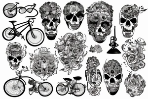 Familia de bicicleta tattoo idea