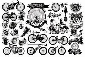 Ciclismo tattoo idea