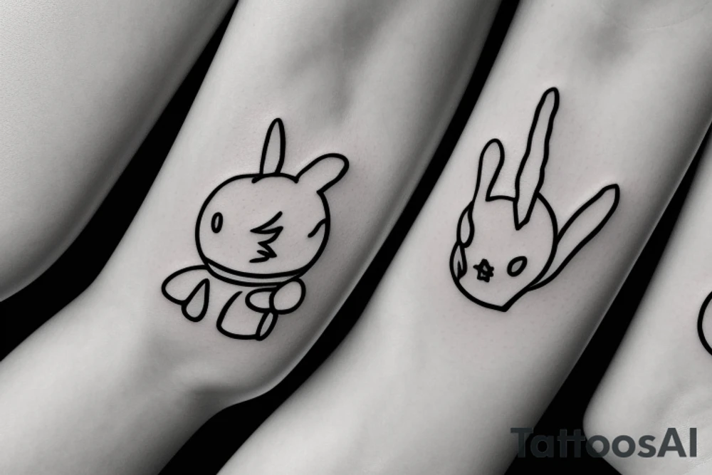 Miffy sat on the moon tattoo idea