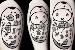 Miffy sat on the moon tattoo idea