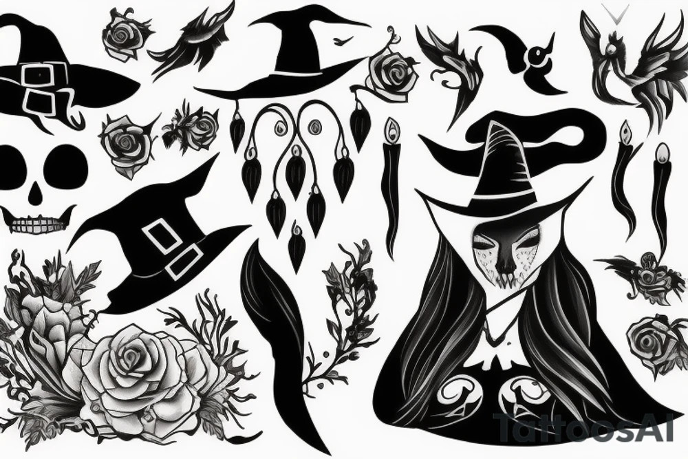 Witch tattoo idea