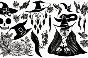 Witch tattoo idea