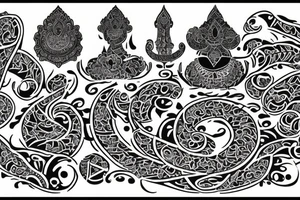 Marathi tattoo that combine the words  आई and ताई tattoo idea