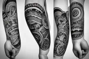 Family of elephants big and small tattoo idea