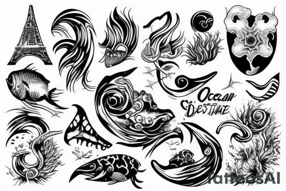 Ocean tattoo idea