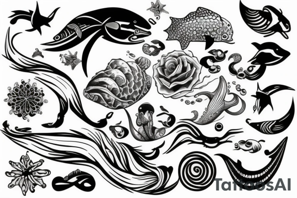 Ocean tattoo idea