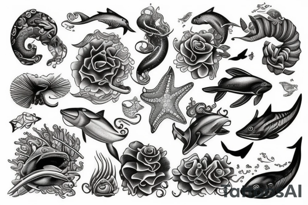 Ocean tattoo idea