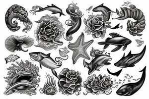 Ocean tattoo idea