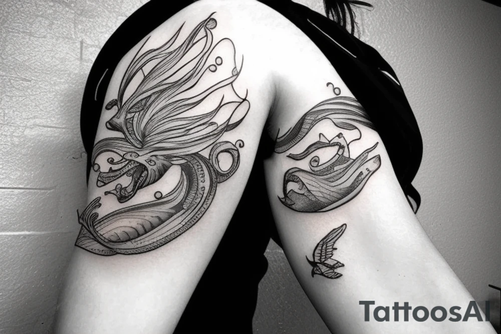 Ocean tattoo idea
