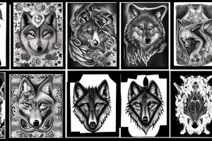 Wolf walking tattoo idea