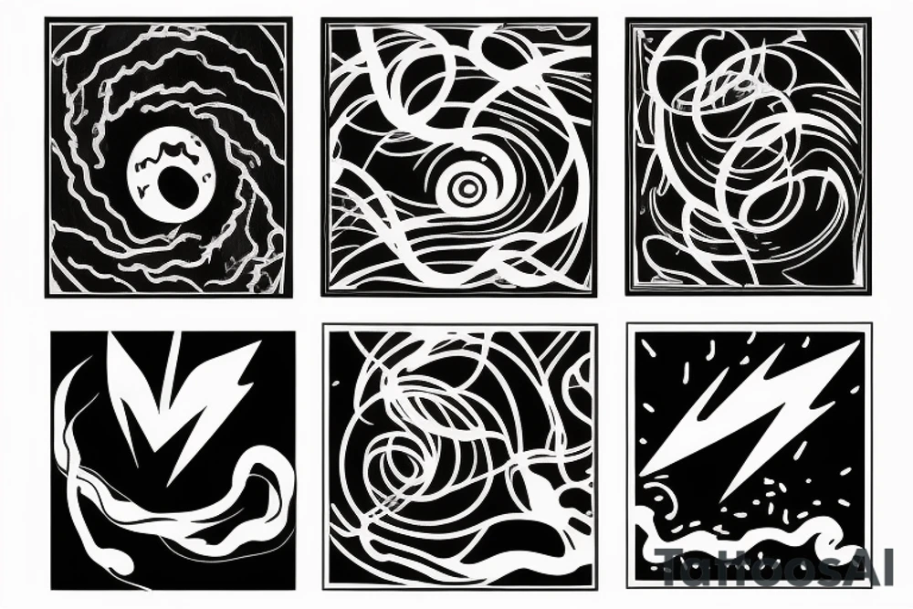 A lightning strike tattoo idea