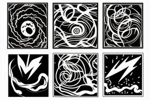A lightning strike tattoo idea