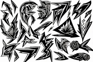A lightning strike tattoo idea