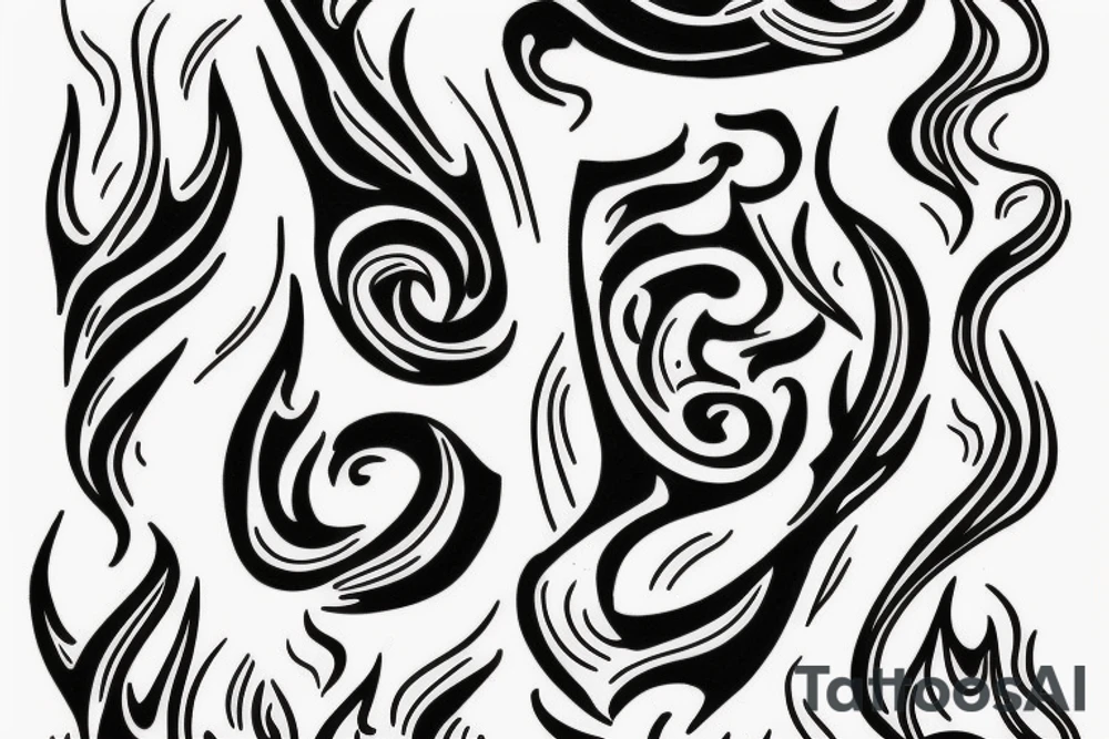 Fire within burning for success tattoo idea