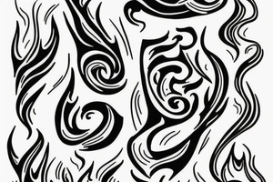Fire within burning for success tattoo idea