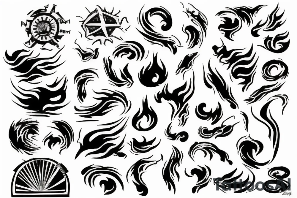 Fire within burning for success tattoo idea