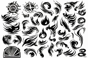 Fire within burning for success tattoo idea