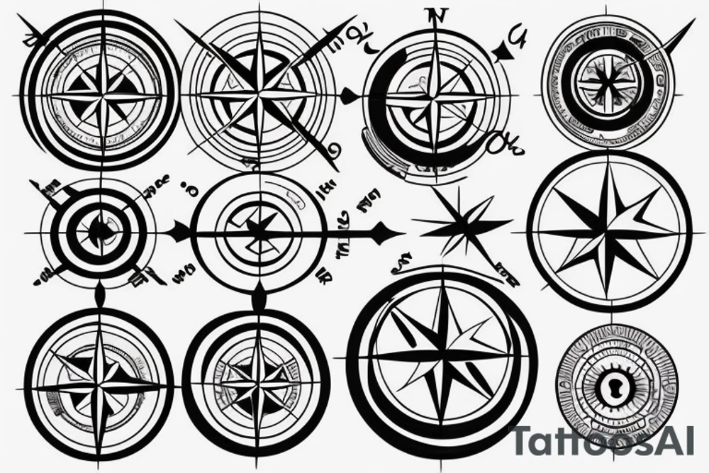compass tattoo idea