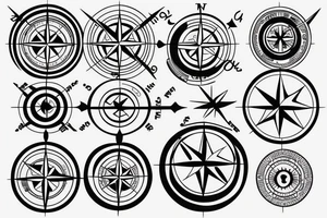 compass tattoo idea