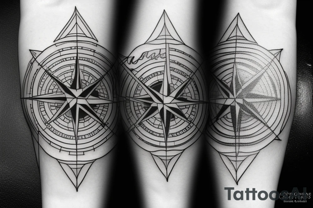 compass tattoo idea