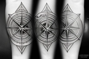 compass tattoo idea