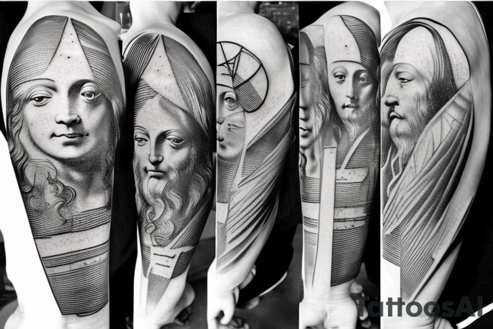 artifacts of leonardo da vinci tattoo idea