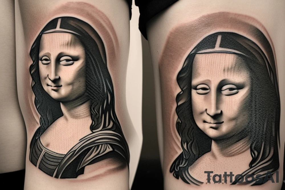 mona lisa tattoo idea