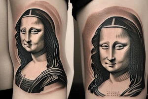 mona lisa tattoo idea