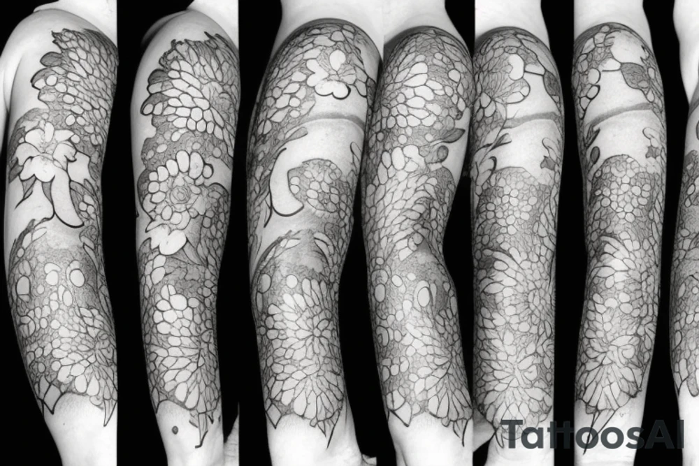 Iris flowers tattoo idea