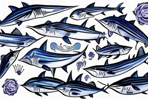 Blue Marlin tattoo idea