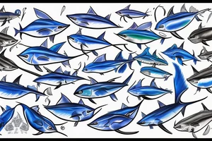 Blue Marlin tattoo idea