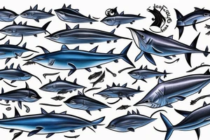 Blue Marlin tattoo idea