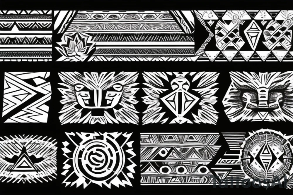 Mexican flag, aztec tattoo idea