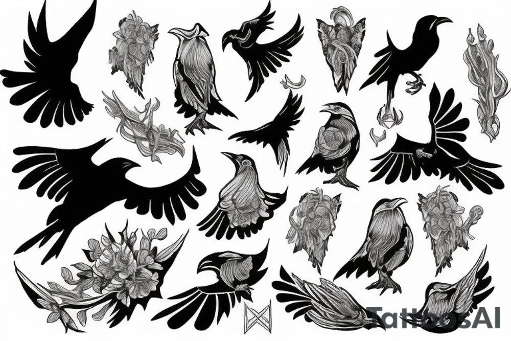 matron of ravens tattoo idea