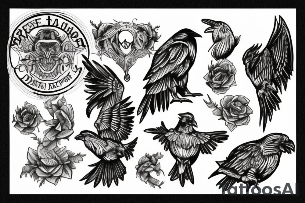 ravens tattoo idea