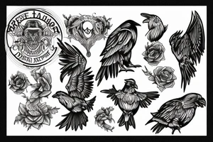 ravens tattoo idea