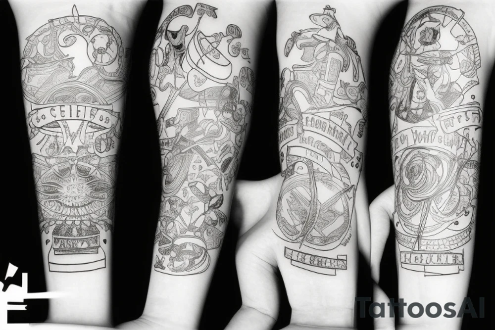 Pistole mit Totenkopfcseele tattoo idea