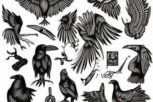 ravens tattoo idea
