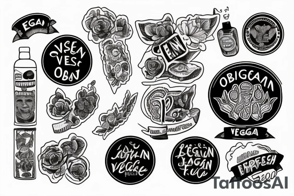 Vegan obama tattoo idea