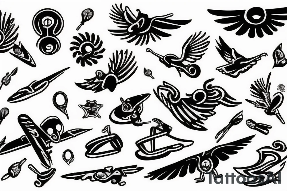 Flying spoon tattoo idea