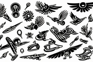 Flying spoon tattoo idea