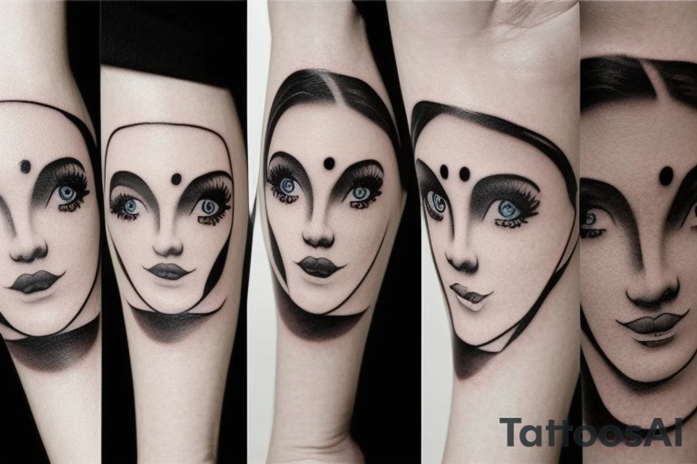 Emoji face tattoo idea