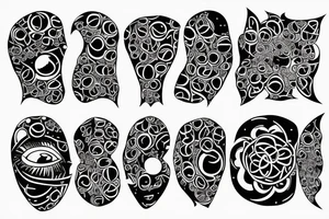 full moon tattoo for a tech person and a bodybuilder tattoo idea