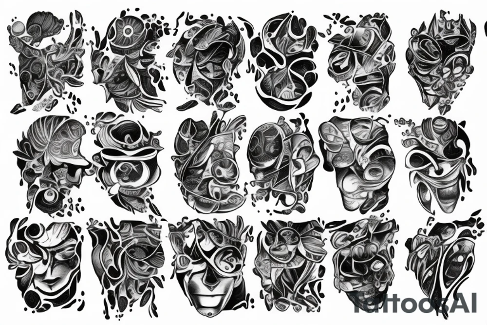 full moon tattoo for a tech person and a bodybuilder tattoo idea